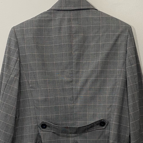 Norton Mcnaughton Notch Lapel Plaid Career Wear Three Button Blazer Size 14 - Picture 6 of 7